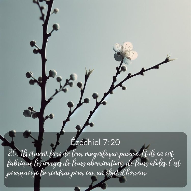 Segond Ézéchiel 7:20