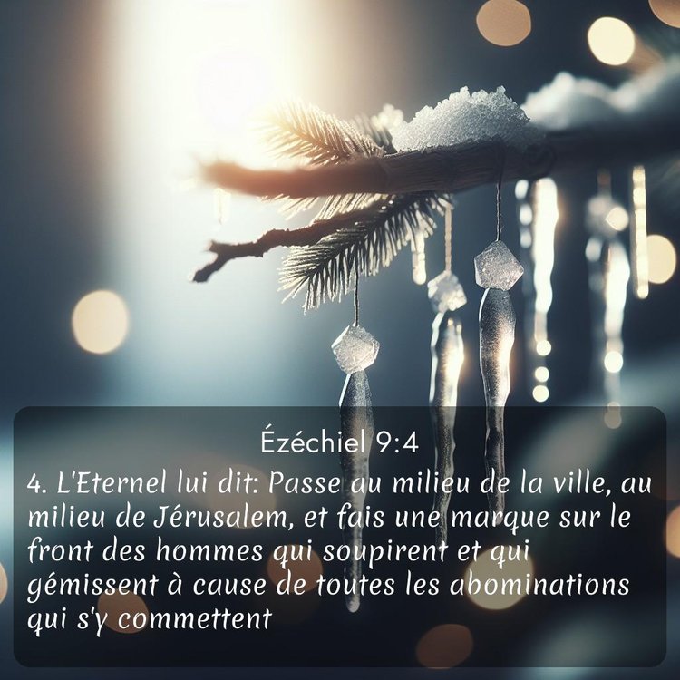 Segond Ézéchiel 9:4