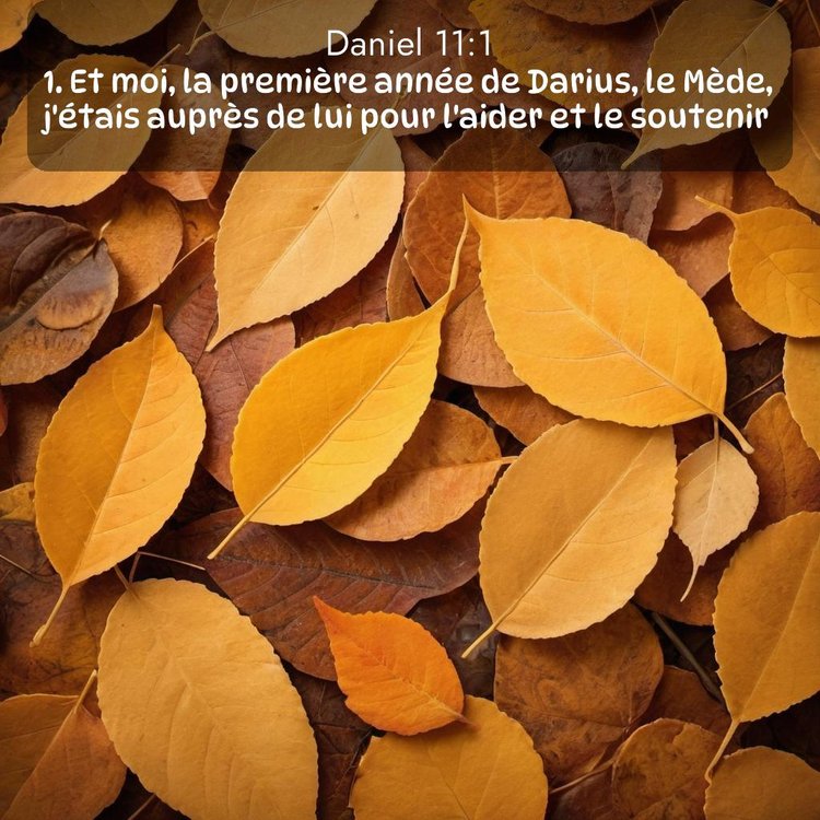 Segond Daniel 11:1