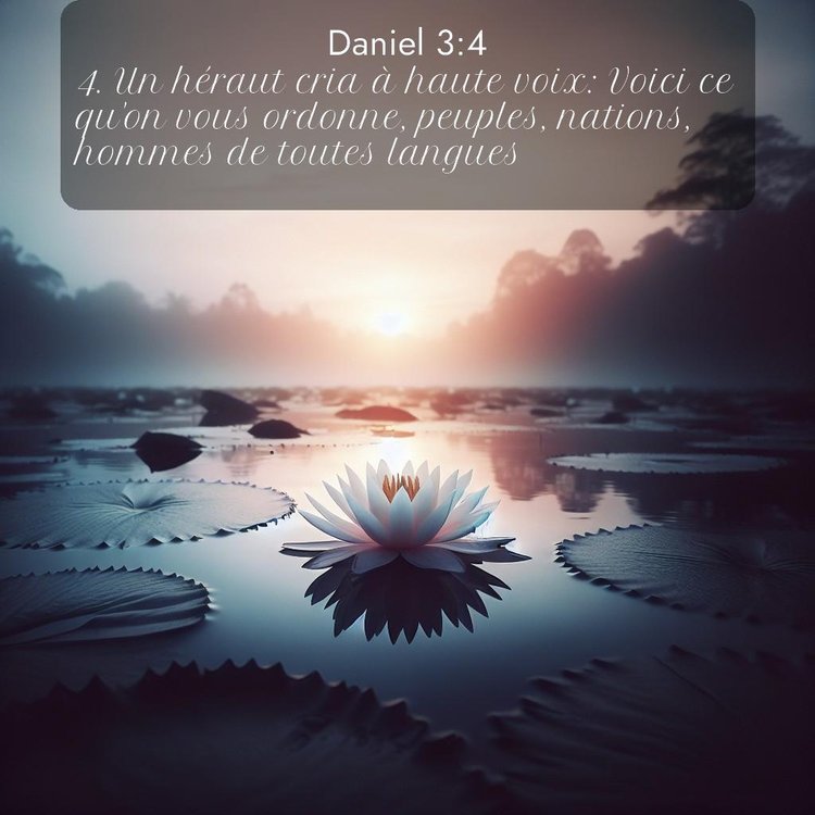 Segond Daniel 3:4