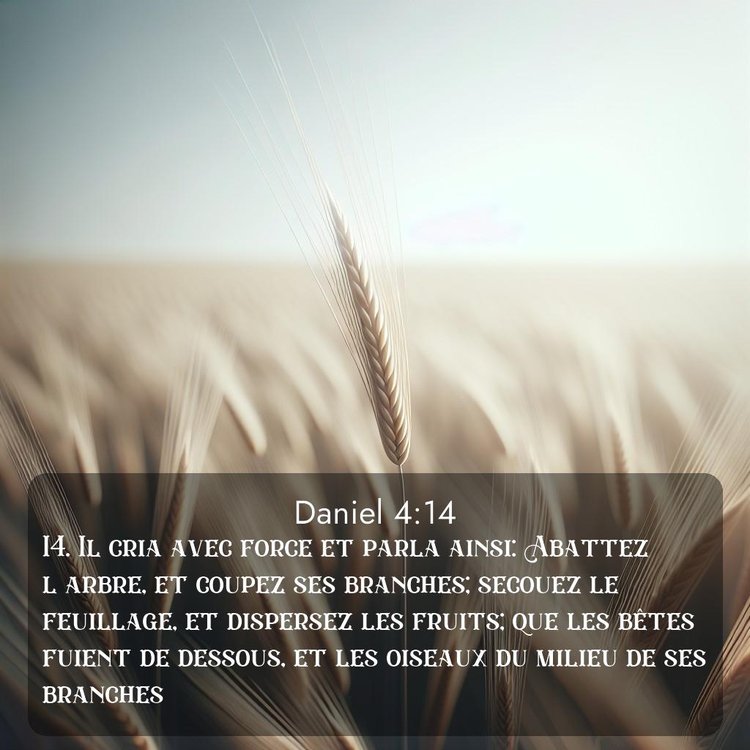 Segond Daniel 4:14