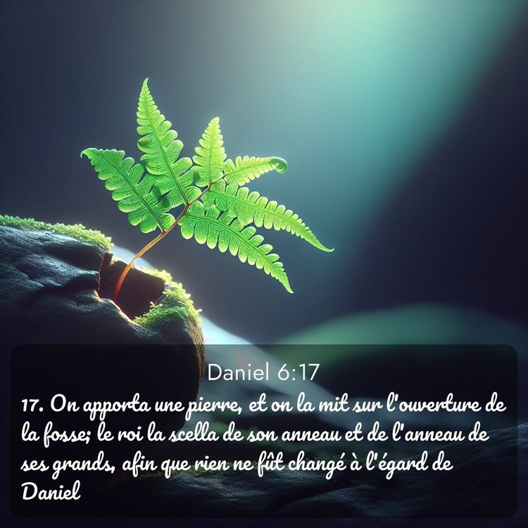 Segond Daniel 6:17