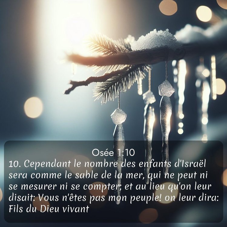 Segond Osée 1:10