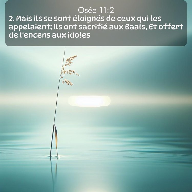 Segond Osée 11:2