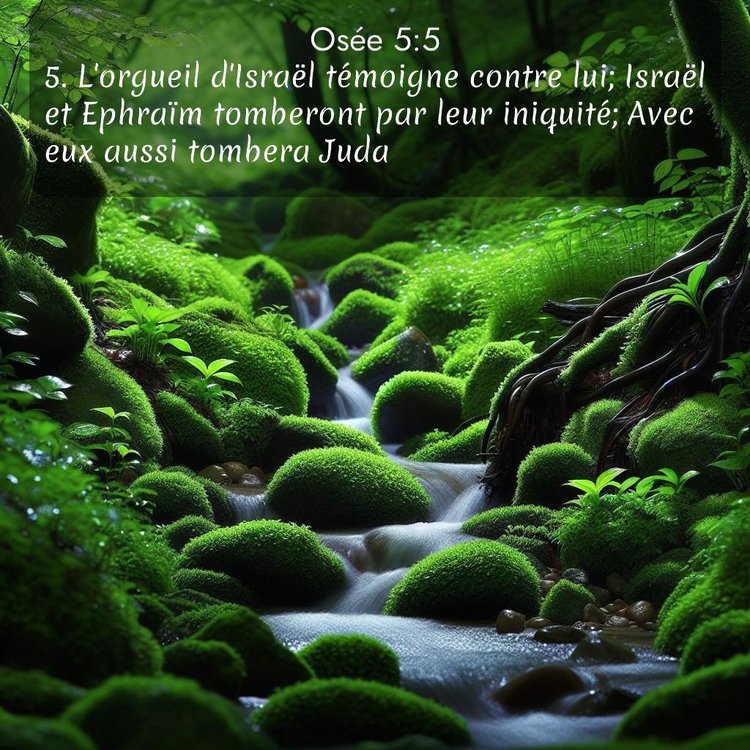 Segond Osée 5:5