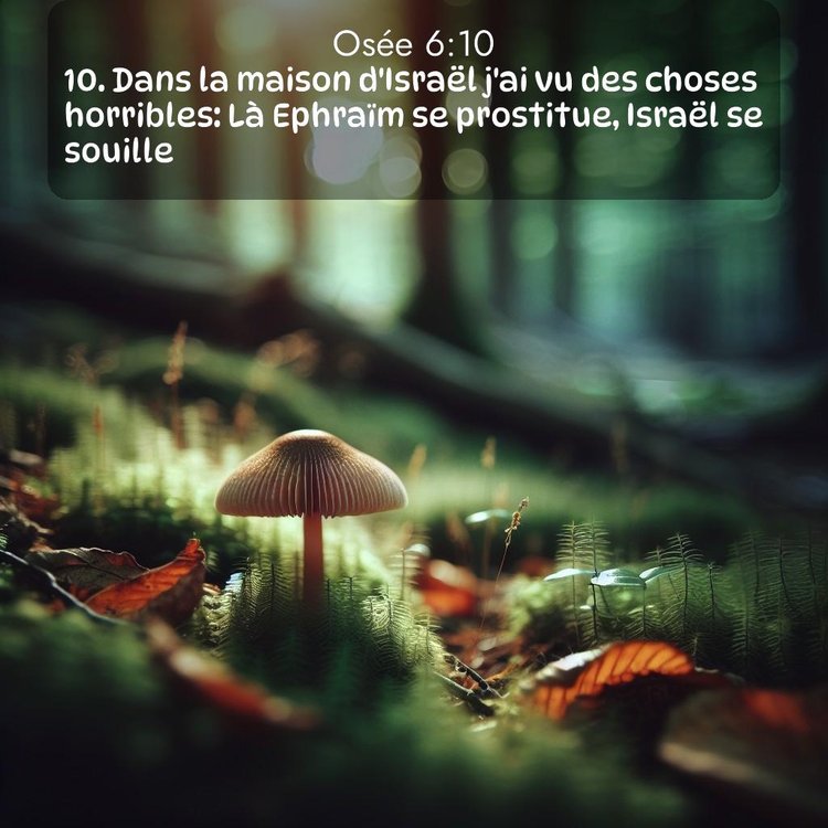 Segond Osée 6:10