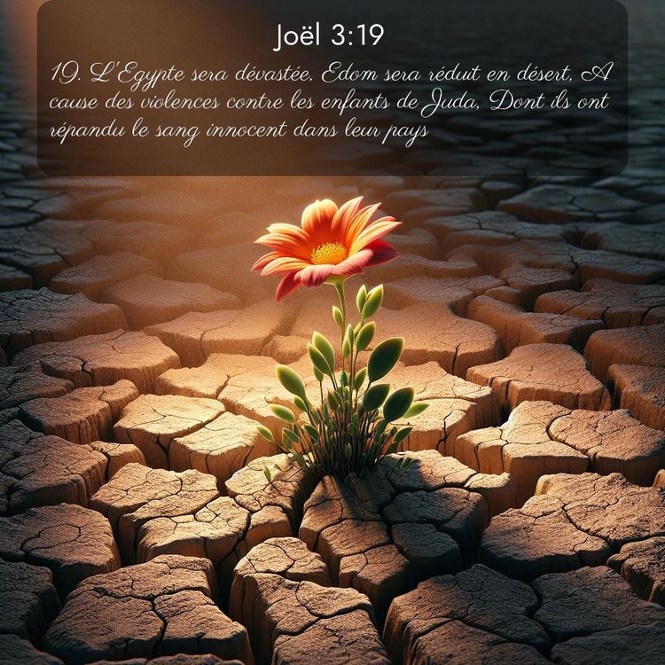 Bible Segond Joël 3:19