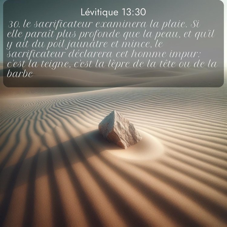 Segond Lévitique 13:30