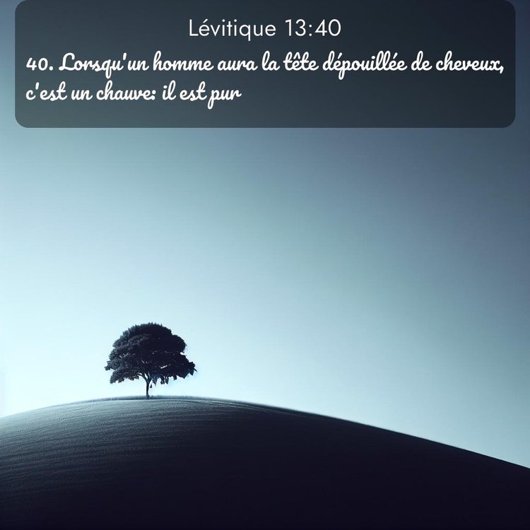 Segond Lévitique 13:40