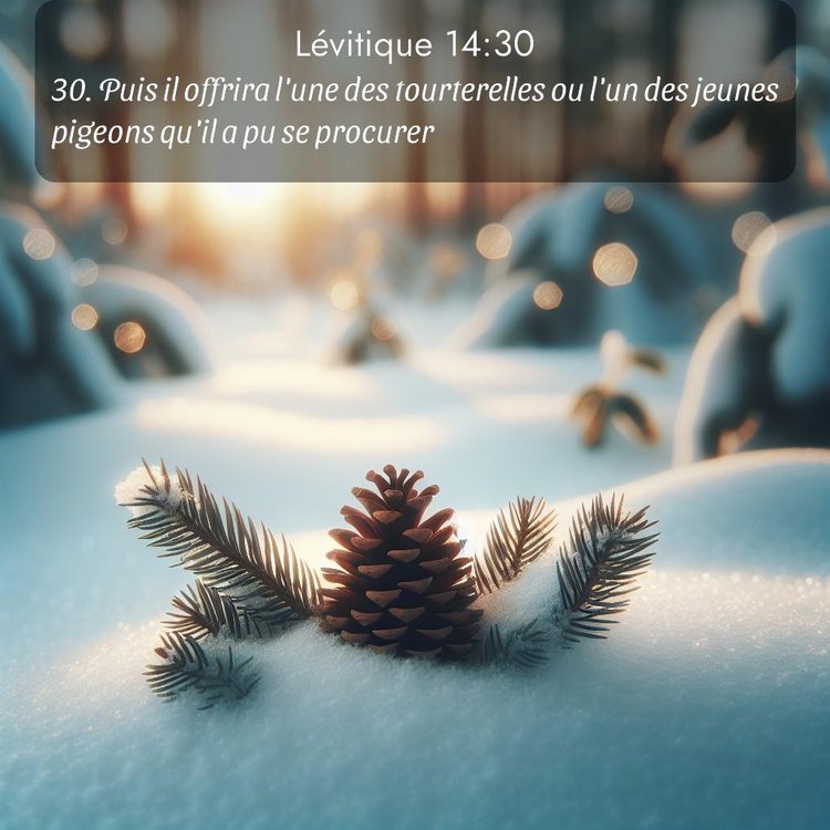 Segond Lévitique 14:30