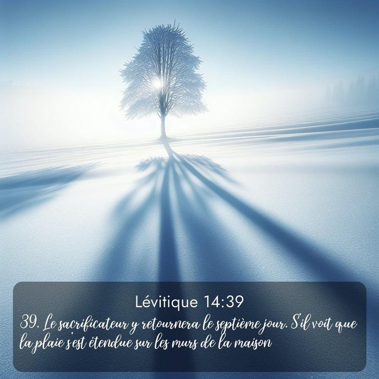 Segond Lévitique 14:39