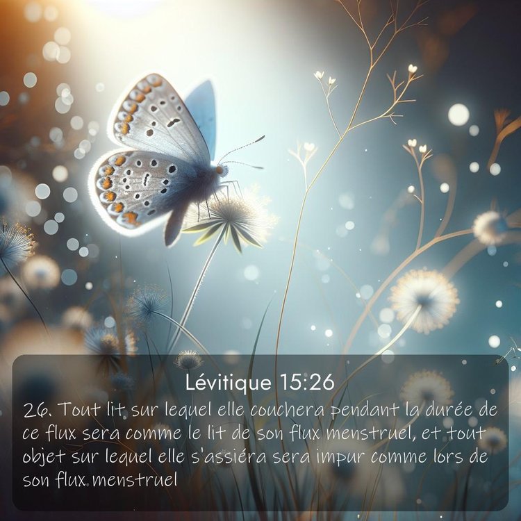 Segond Lévitique 15:26