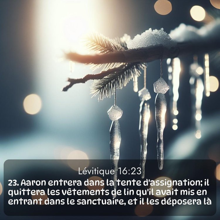 Segond Lévitique 16:23