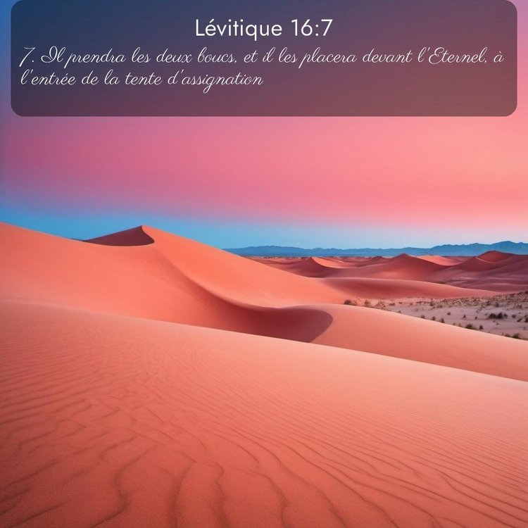 Segond Lévitique 16:7