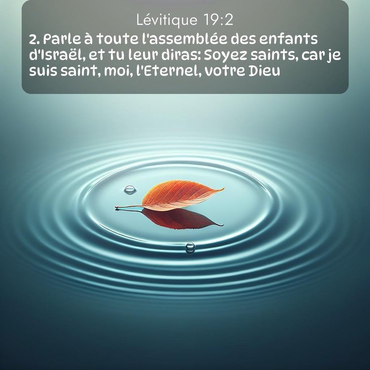 Segond Lévitique 19:2