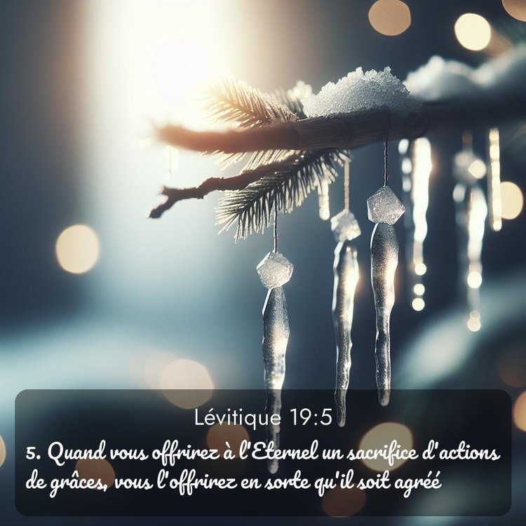 Segond Lévitique 19:5