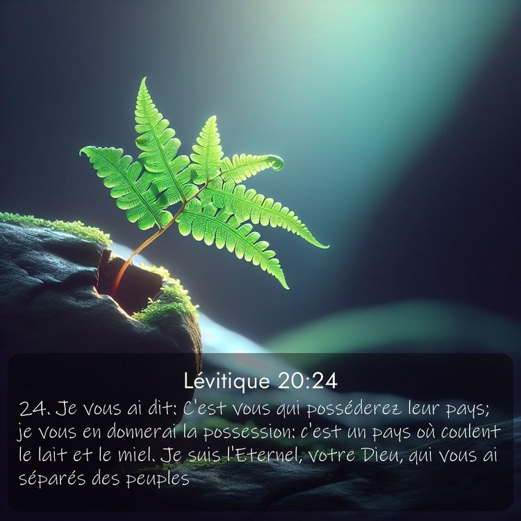 Segond Lévitique 20:24