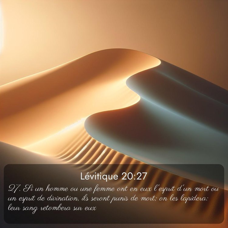 Segond Lévitique 20:27