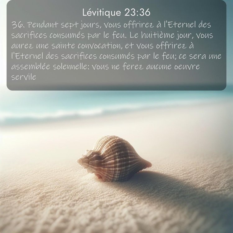 Segond Lévitique 23:36