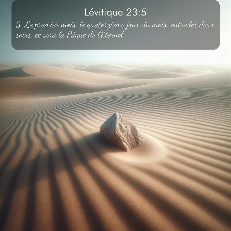 Segond Lévitique 23:5