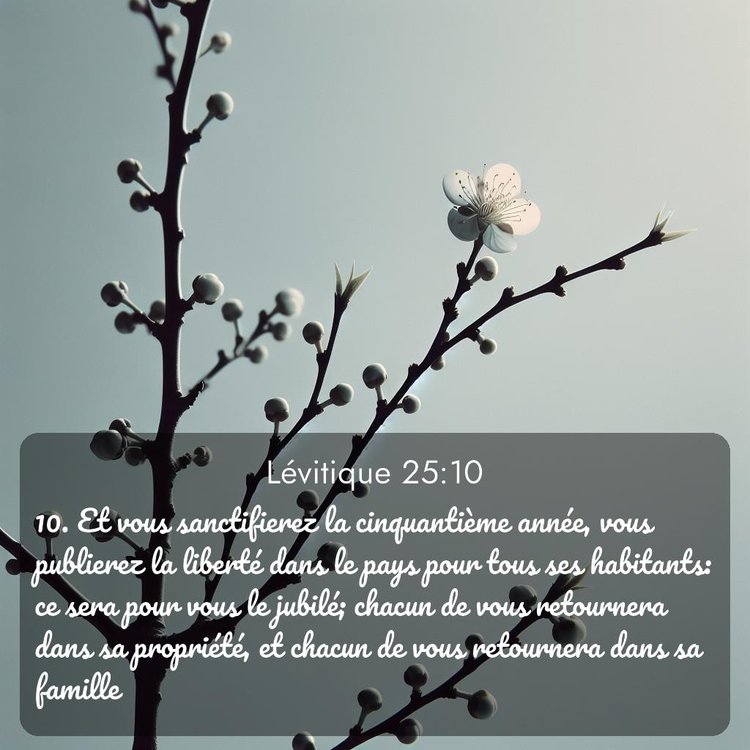 Segond Lévitique 25:10