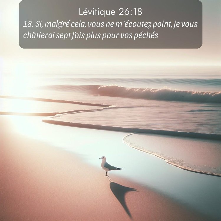 Segond Lévitique 26:18