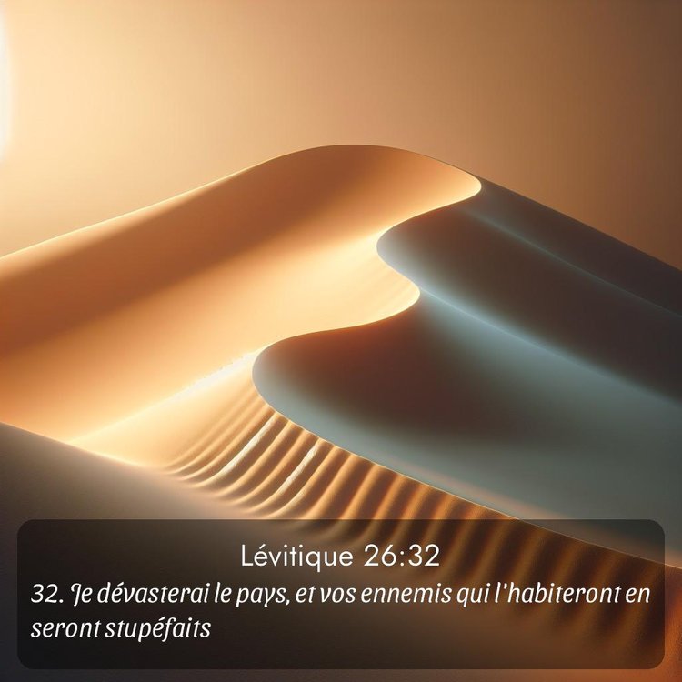 Segond Lévitique 26:32