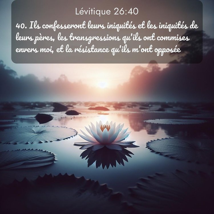 Segond Lévitique 26:40