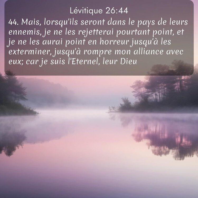 Segond Lévitique 26:44