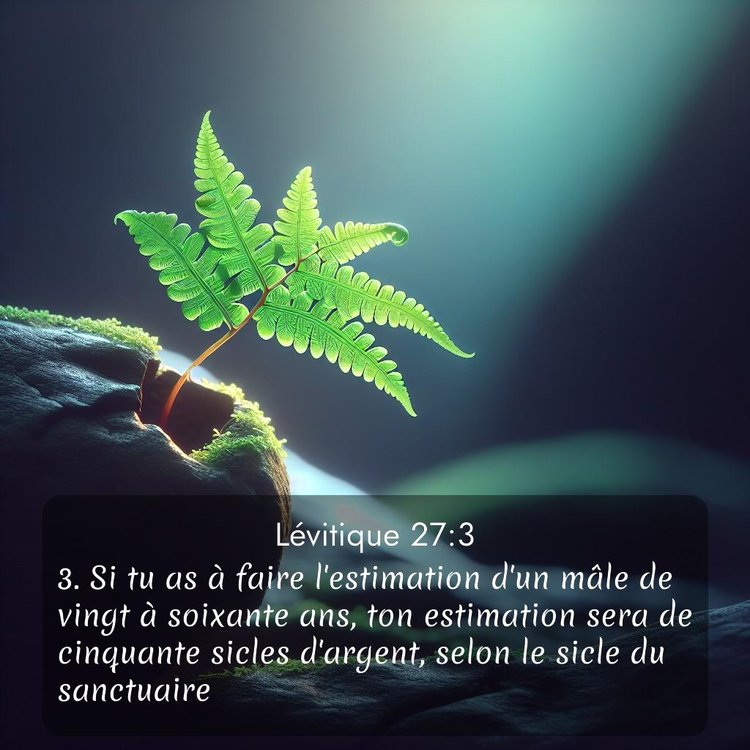 Segond Lévitique 27:3