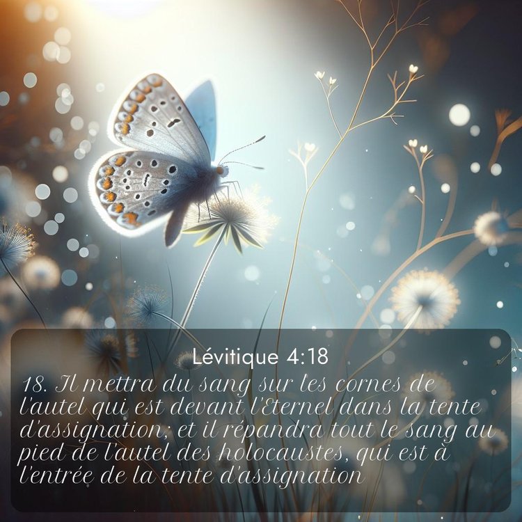 Segond Lévitique 4:18