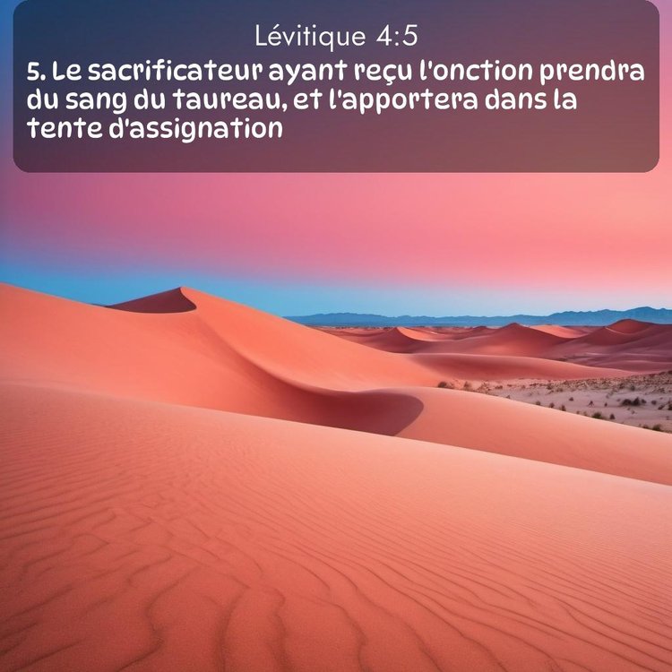 Segond Lévitique 4:5