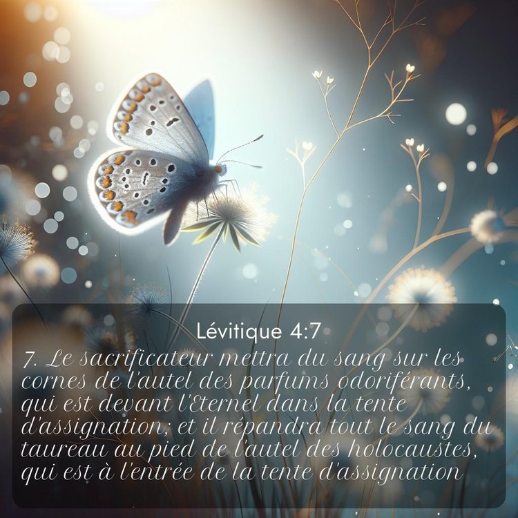 Segond Lévitique 4:7