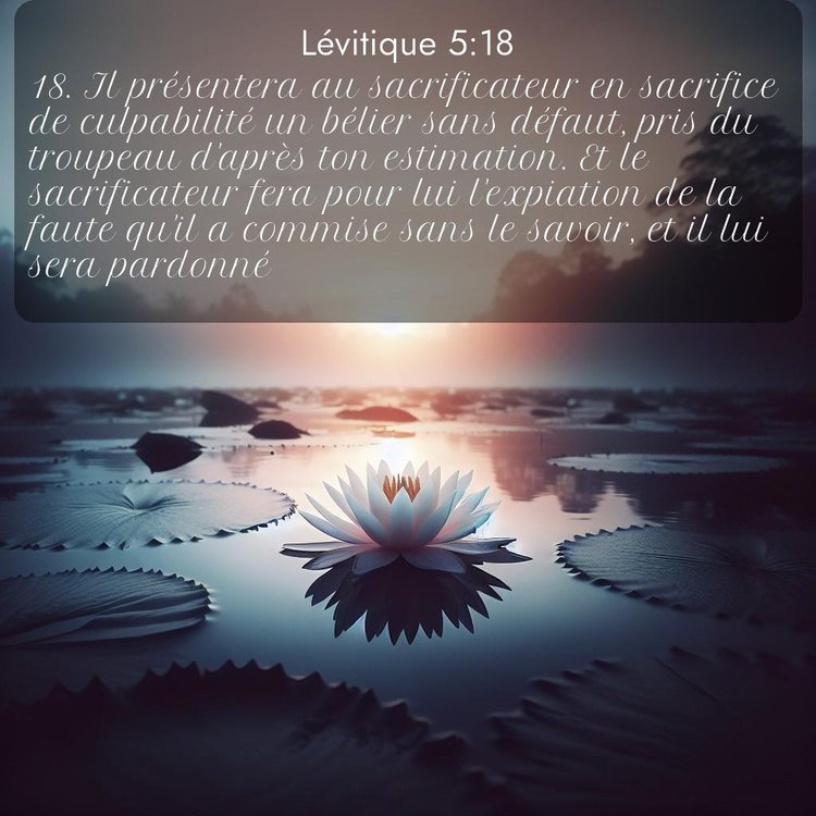 Segond Lévitique 5:18