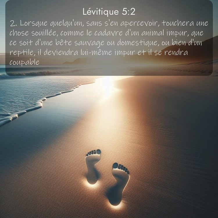 Segond Lévitique 5:2