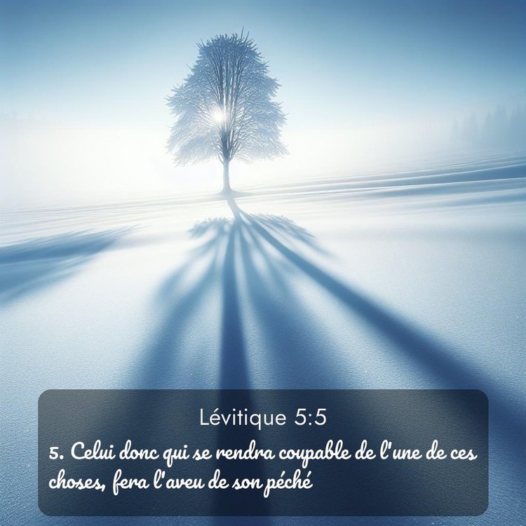 Segond Lévitique 5:5