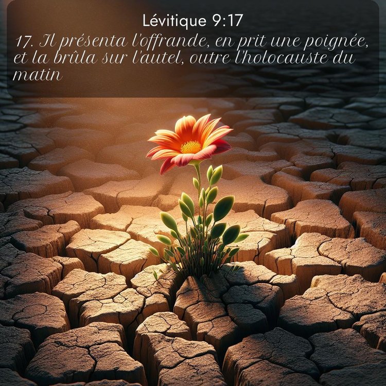 Segond Lévitique 9:17