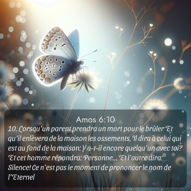 Segond Amos 6:10