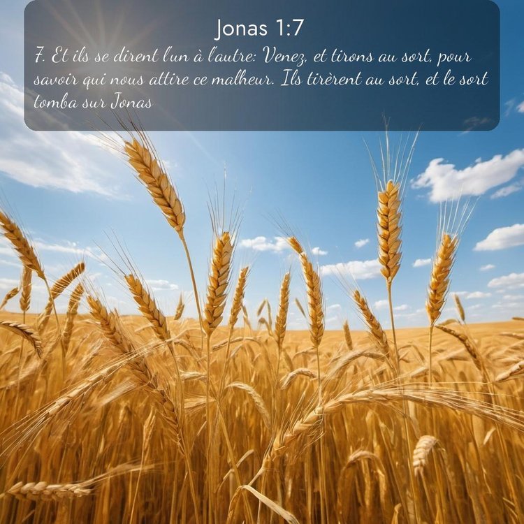 Segond Jonas 1:7