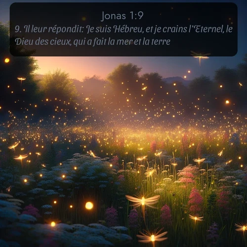 Segond Jonas  ; image nature: image avec le verset biblique :Il leur répondit: Je suis Hébreu, et je crains l&#039;Eternel, le Dieu des cieux, qui a fait la mer et la terre. ;  ; 1:9