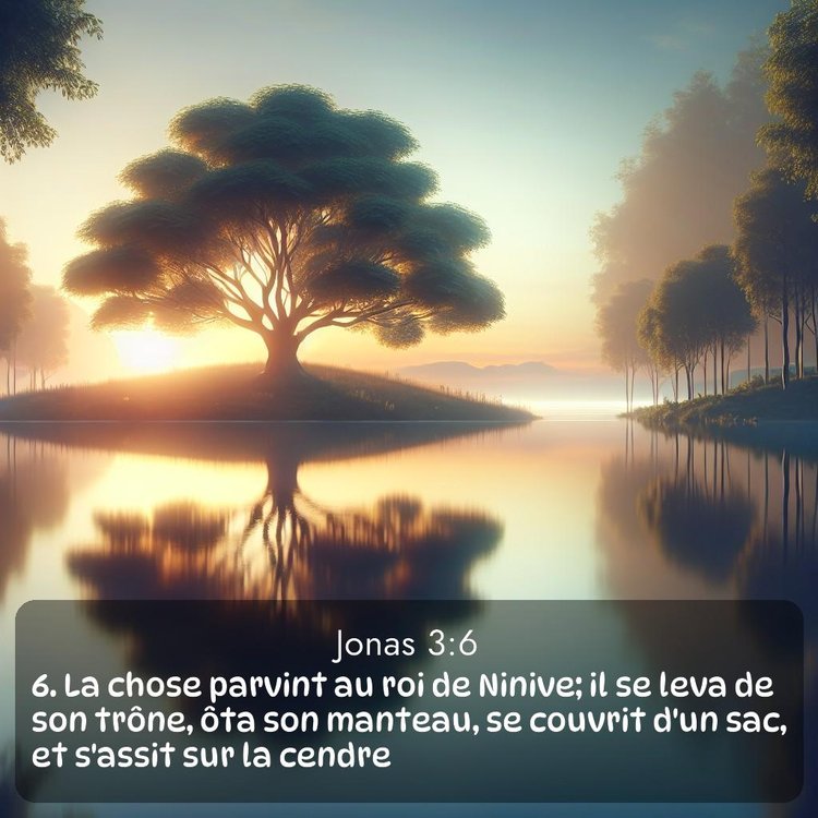 Segond Jonas 3:6