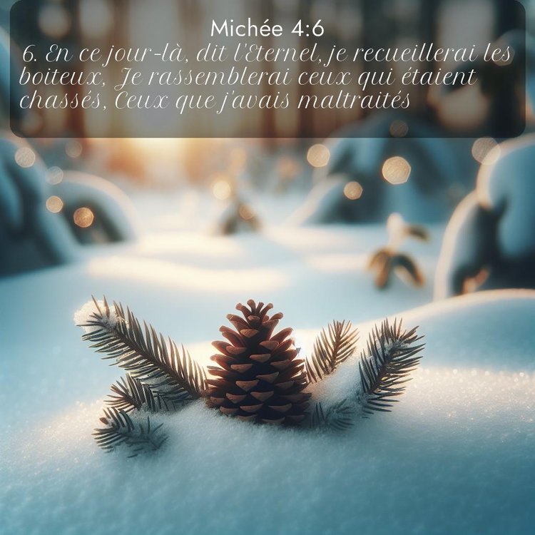 Segond Michée 4:6