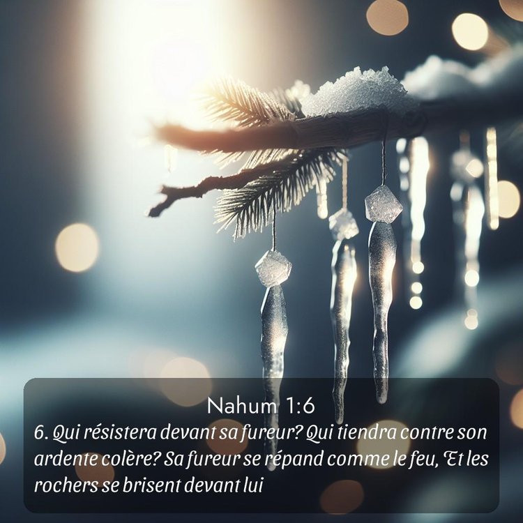 Segond Nahum 1:6