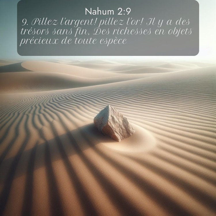 Segond Nahum 2:9