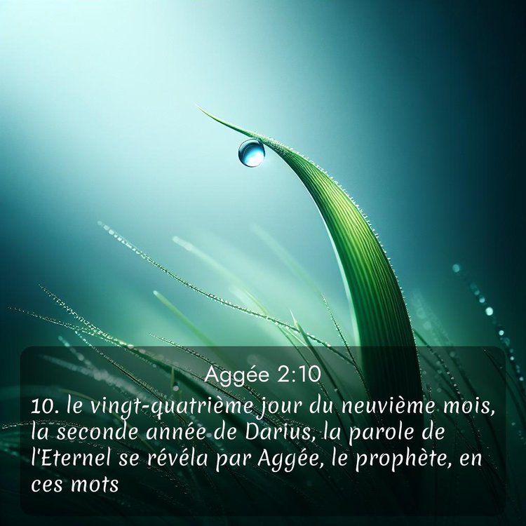 Segond Aggée 2:10