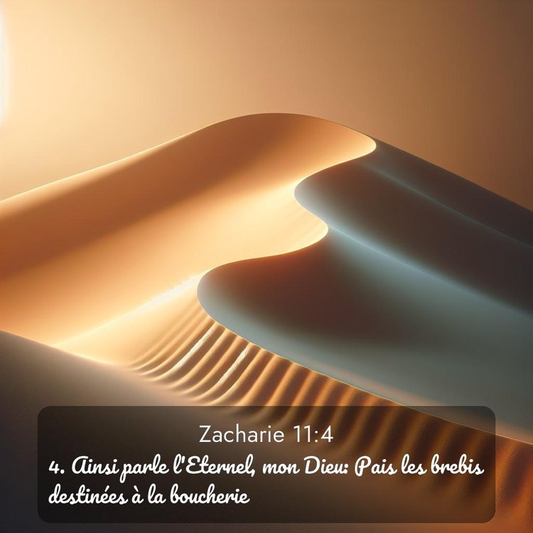 Segond Zacharie 11:4