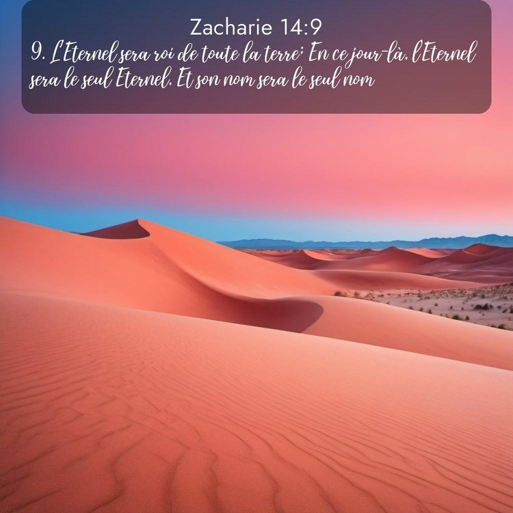 Segond Zacharie 14:9