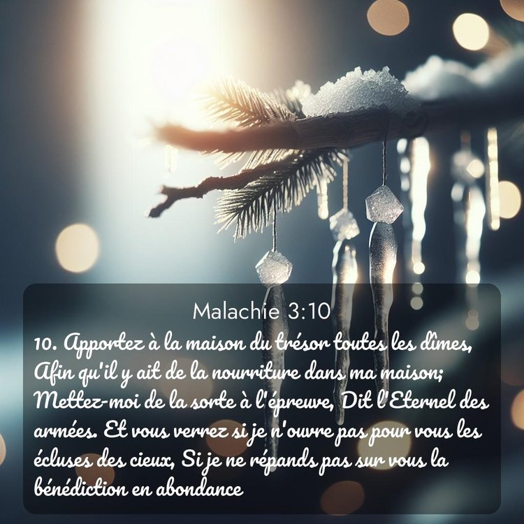 Segond Malachie 3:10