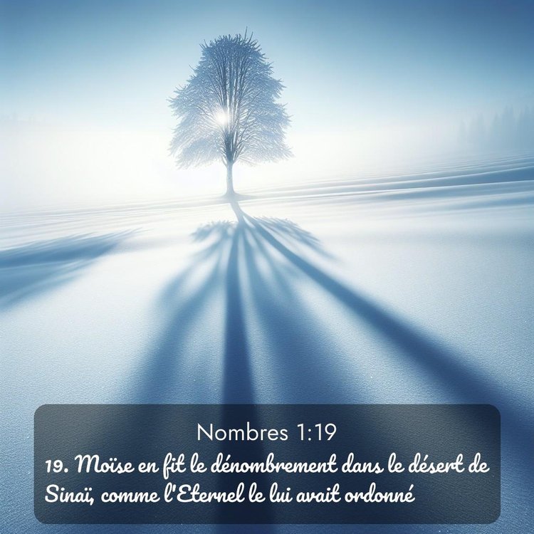 Segond Nombres 1:19