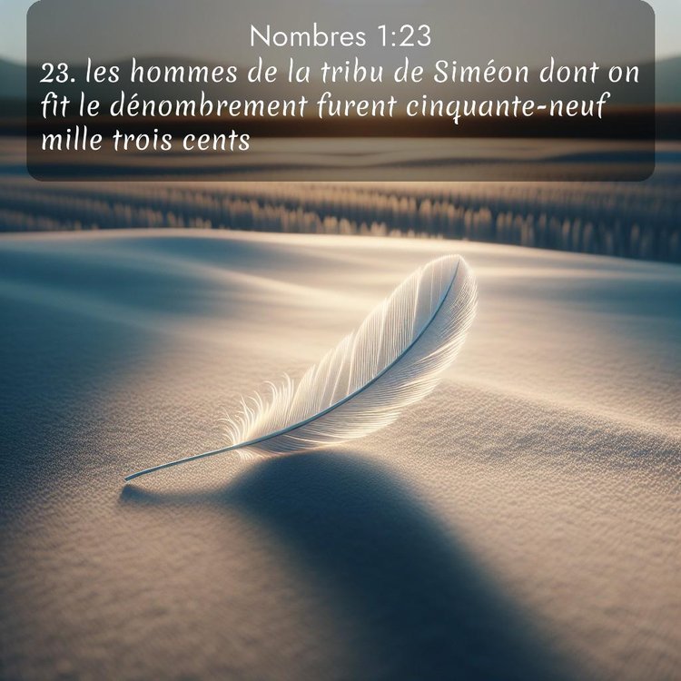 Segond Nombres 1:23